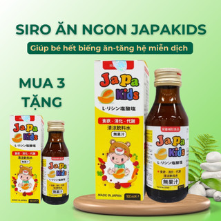 Mua 3 tặng 1 Siro ăn ngon Japakids Nhật Bản giúp Bé ăn ngon, ngủ ngon, tăng cân hiệu quả