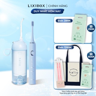 Combo Máy Tăm Nước Halio UltraClean và Bàn chải điện Halio Sonic SmartClean