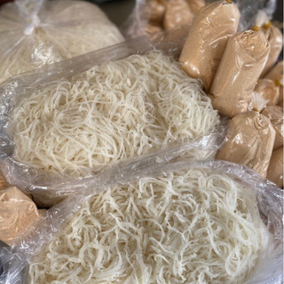 Bì heo thái sợi, Thính gạo ăn cơm tấm
