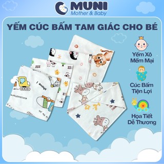 Yếm Bấm Tam Giác Có 2 Cúc Cài, Yếm Quàng Cổ Cho Bé - Loại Đẹp - BTT00614