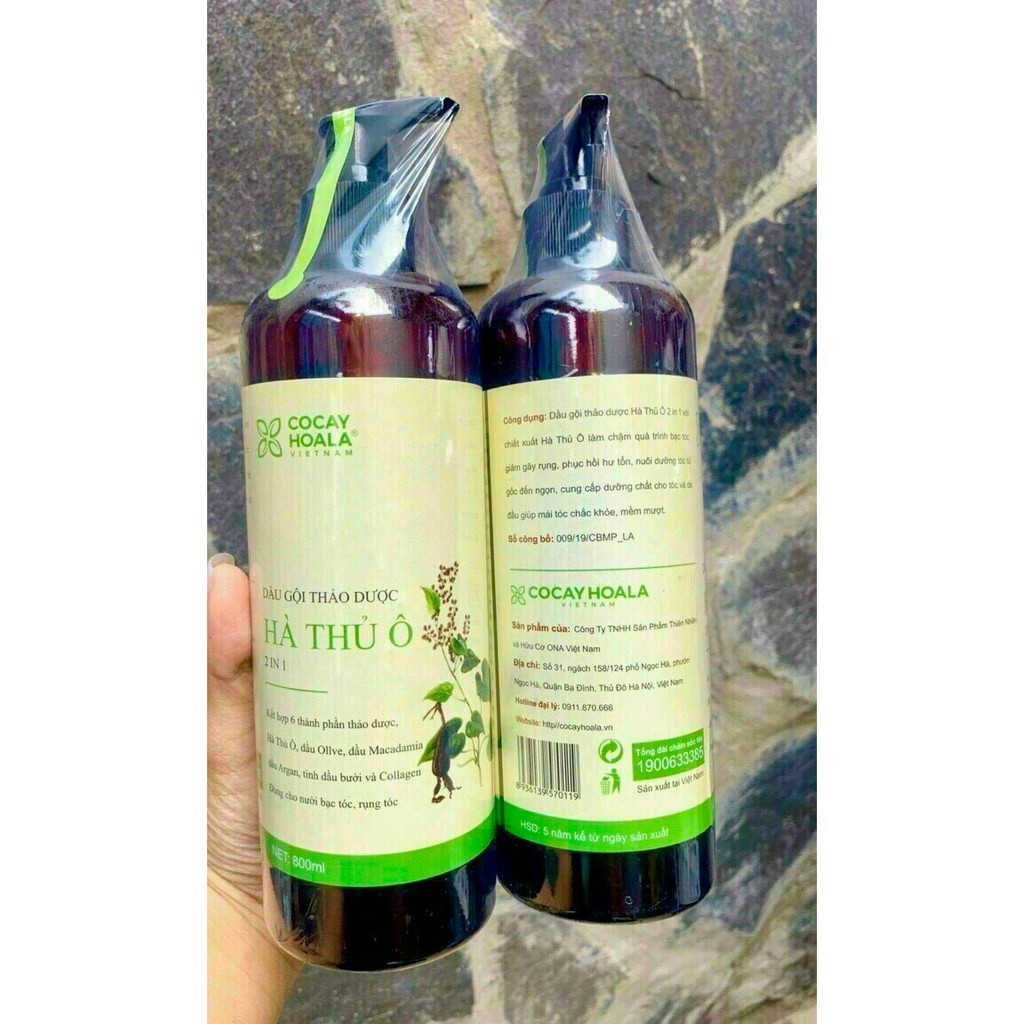 Dầu gội hà thủ ô 800ml