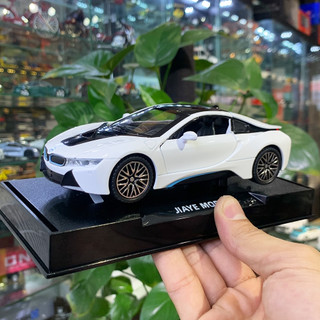 Mô hình xe bmw i8 tỉ lệ 1:32 double horses kèm đế trưng bày