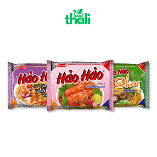 Thùng 30 gói mì Hảo Hảo tôm chua cay, Sa tế hành tím, Chay