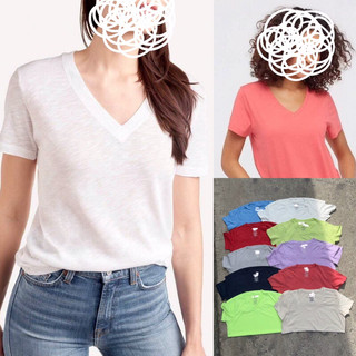  Áo thun basic nữ cổ tròn tay ngắn chất thun cotton 2 chiều O.L.DD N.A.VY-hàng xuất có bigsize đến 85kg  