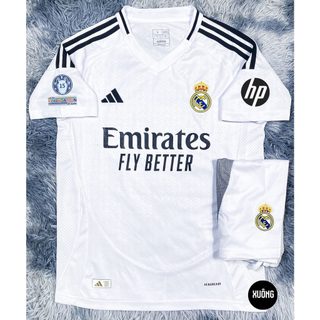Bộ Áo bóng đá real madrid mùa mới 2024 - 2025 hàng super Thailand chuẩn thi đấu bản Fan