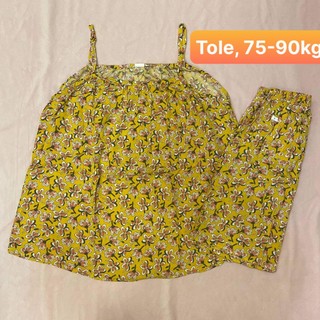 [HCM] (63-90kg) Đồ bộ bigsize ĐÙI tole/lanh. drap gối codipa.