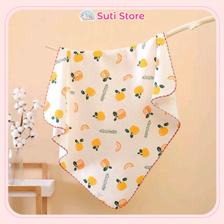 Chăn trần bông, chăn cotton QC, choàng ủ, khăn quấn bé sơ sinh chất cotton, kích thước 85x85cm