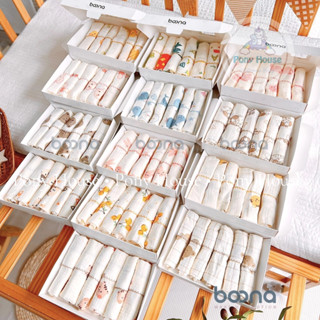 Khăn Sữa Boona - Set 6 Khăn Xô Muslin Siêu Mềm, Mịn Rửa Mặt, Tắm Cho Bé Sơ Sinh