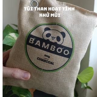 Loại 500gram_Túi than tre BAMBOO khử mùi ô tô, xe hơi, nấm mốc, kháng khuẩn, lọc không khí đến 2 năm