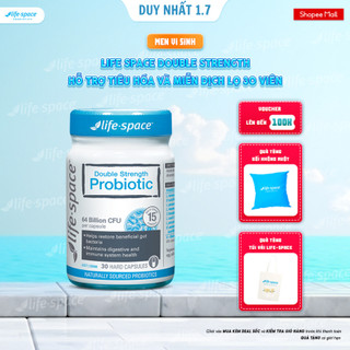 Men vi sinh Life Space Double Strength hỗ trợ tiêu hóa và miễn dịch lọ 30 viên