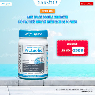 Men vi sinh Life Space Double Strength hỗ trợ tiêu hóa và miễn dịch - 30 viên