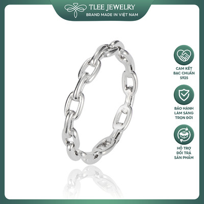 Nhẫn bạc TLEE Chain chain kiểu cách cá tính TLEE JEWELRY A0306