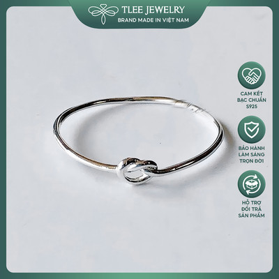 Nhẫn bạc nữ TLEE nút thắt basic xinh xắn TLEE JEWELRY A0305