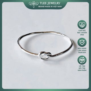 Nhẫn bạc nữ TLEE nút thắt basic xinh xắn TLEE JEWELRY A0305