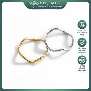 Nhẫn bạc TLEE Slow trơn cá tính TLEE JEWELRY A0299