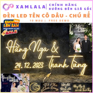 Đèn LED neon Tên Cô Dâu và Chú Rể trang trí tiệc cưới, thiết kế theo yêu cầu | Xưởng Đèn Xamlala