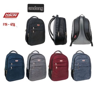 Balo laptop hasun hs 651 màu xanh đen .