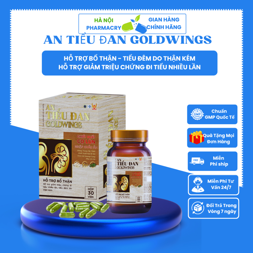 Viên Tiểu Đan -hỗ trợ bổ thận, giảm triệu chứng tiểu đêm và tiểu nhiều lần