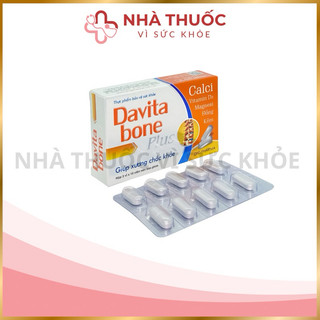 ✅[Chính hãng] Davita Bone plus giúp xương chắc khoẻ (Hộp 30 viên)