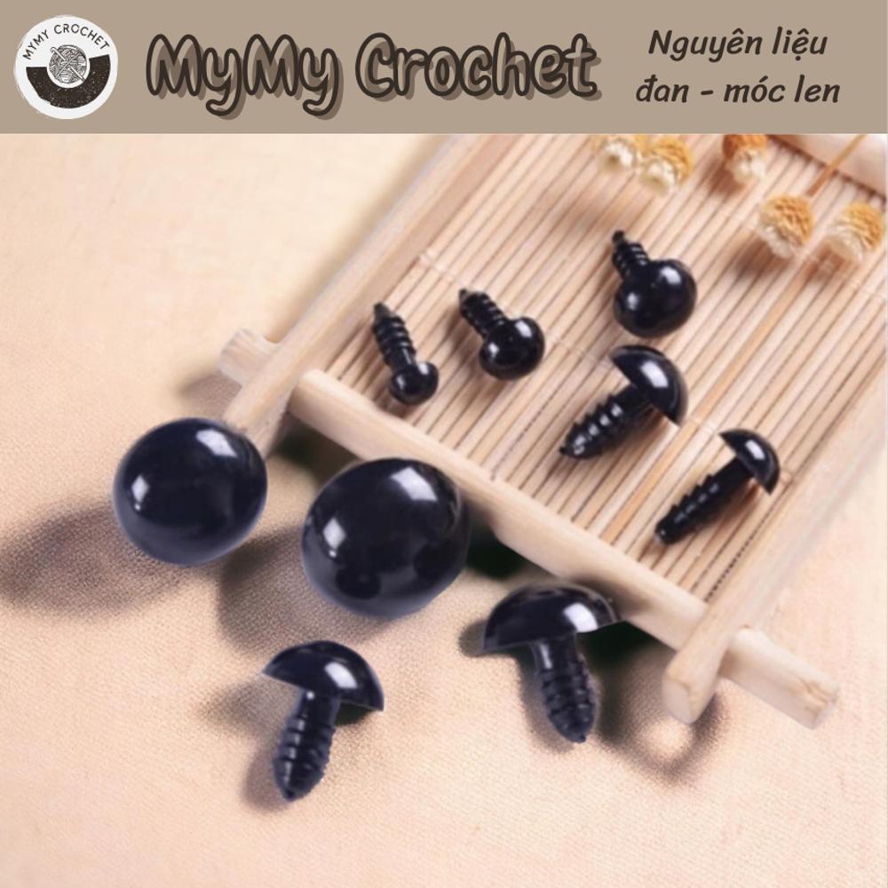 Set 10 cái/ 5 cặp mắt thú chốt size 5-10mm