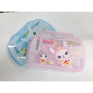 Bộ đồ dùng eke compa thỏ cute 8010