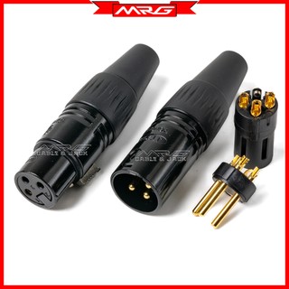 Jack Canon Đực Cái Hàn Dây, rắc canon đen chân đồng , giá 1 chiếc.