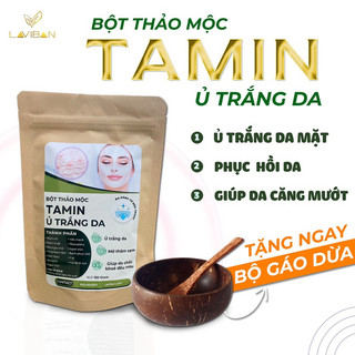 Bột Ủ Trắng TAMIN từ N/gọc T/rai kết hợp thảo dược và B3 giúp ủ trắng hoàn hảo cho mặt và body