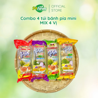 Combo 4 túi bánh pía mini Mix 4 vị