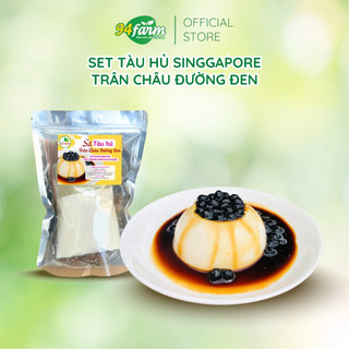 Set Tàu hủ Singapore Trân châu đường đen 10 Chén 94Farm