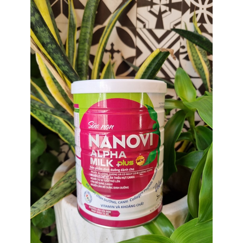 Sữa Non Nanovi Alpha Milk Plus [900g/hộp, HSD 2027]
