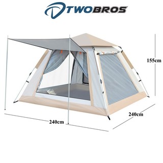 Lều lục giác, lều cắm trại, lều camping lều tự bung 2 lớp phủ vinyl 4-6 người chống mưa