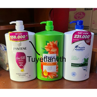 Rejoice dầu gội 1.8l siêu mềm mượt/ head&shoulders dầu gội 1.8l bạc hà mát lạnh/ pantene 1800ml ngăn rụng tóc