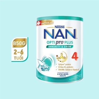 Sữa bột nestlé nan optipro plus 4 800g với 5hmo giúp tiêu hóa tốt