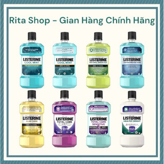 [Hàng Công Ty] Nước Súc Miệng Listerine Coolmint Bạc Hà The Mát Chai 250ml / 750ml