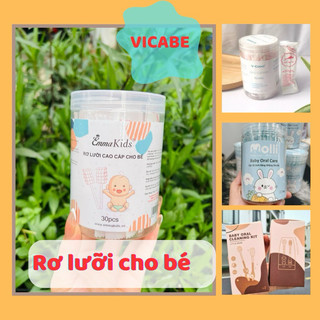 Hộp - que rơ lưỡi/tưa lưỡi tiệt trùng Vcoool, Molli, Emma, Silicon cho bé