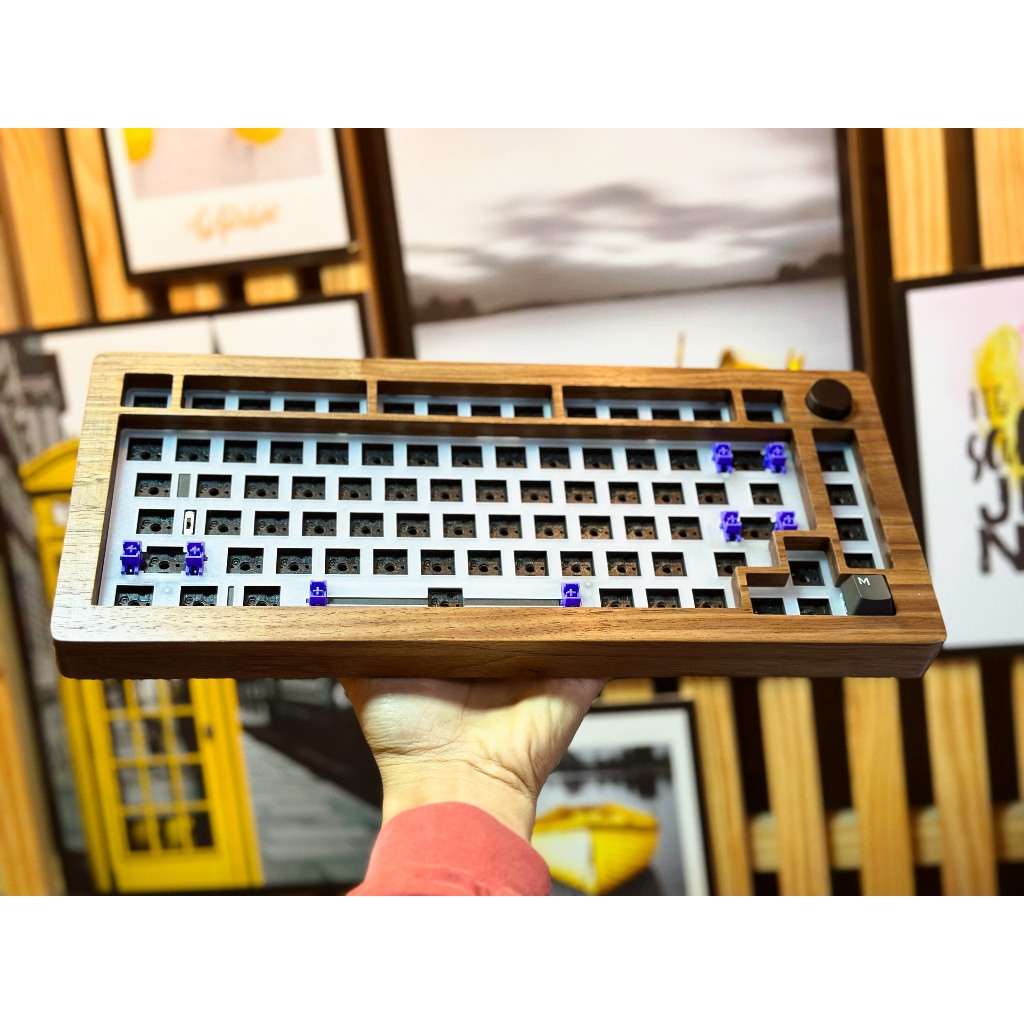 Vỏ Gỗ Bàn Phím Cơ M1W - CASE WOOD MECHANICAL KEYBOARD M1W