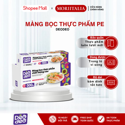 Màng Bọc Thực Phẩm PE "Chất Lượng Cao" DEODEO 120m - 150m - 300m, Bảo vệ thực phẩm,tránh nhiễm khuẩn