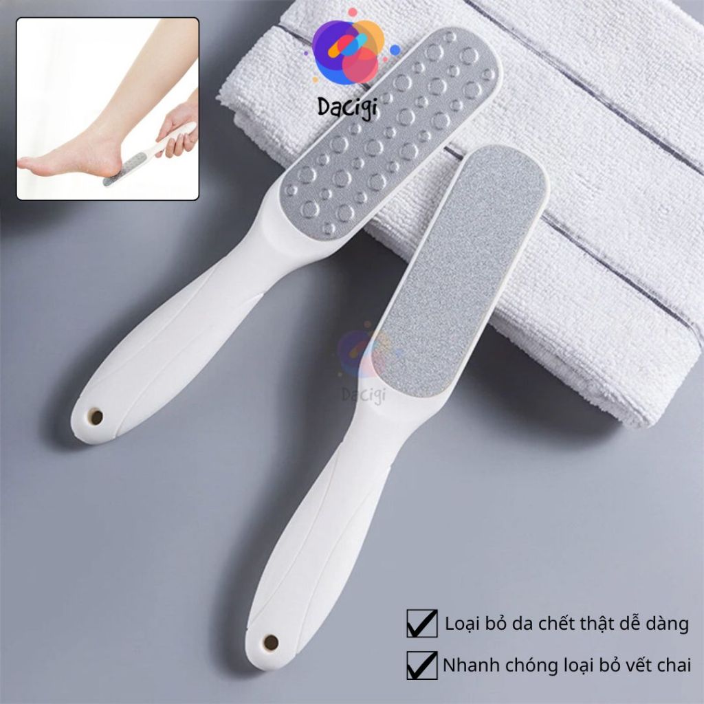 Chà gót chân 2 mặt tẩy da chết - Cây chà gót nứt nẻ tay chân 2 mặt, mài gót chân - Dacigi