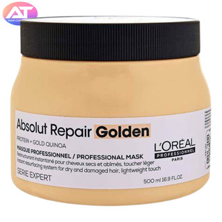 Dầu hấp l'oreal absolut repair & repair golden gưỡng tóc mềm mượt & phục hồi hư tổn 300ml/500ml