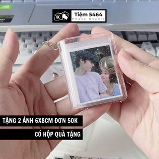 Móc khoá album ảnh mini 2 inch album móc khóa in hình ảnh mini theo yêu cầu làm quà handmade - MKA4