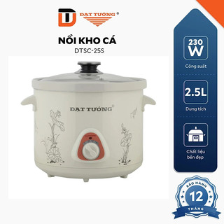 Nồi nấu chậm đạt tường 2.5l bằng sứ ceramic, công tắc tự ngắt – dtsc-2.5s/dtsc-25g