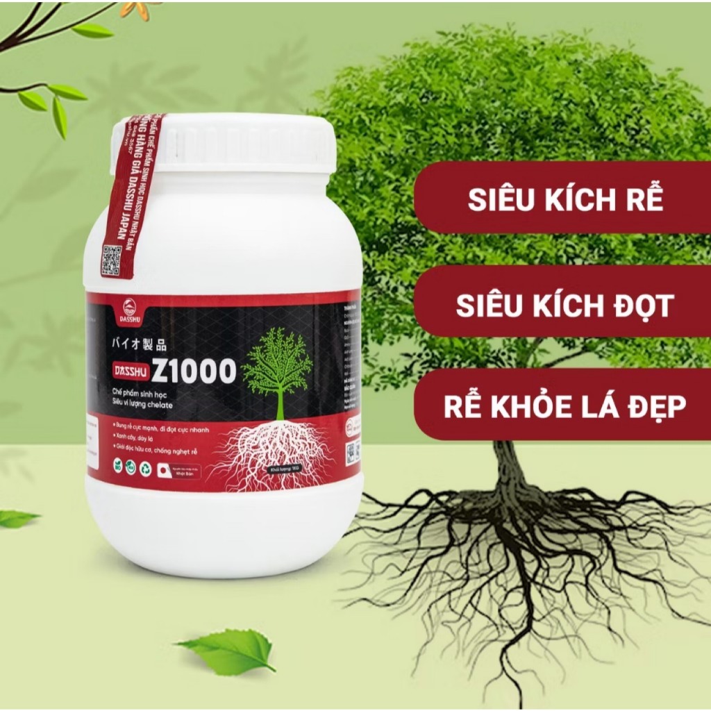 Phân bón kích rễ Nhật Bản DASSHU Z1000 ( Hũ 1KG )