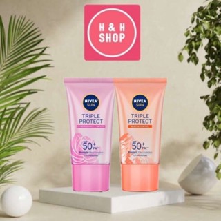 Kem chống nắng dưỡng da kiểm soát nhờn mụn Nivea Sun Triple Protect SPF50 PA+++ 40ml