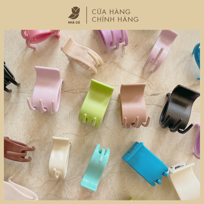 Set 24 Cái Kẹp tóc càng cua NHÀ CÚ - cặp búi tóc nhám hàn quốc dễ thương 5 răng phong cách phụ kiện tóc hottrend