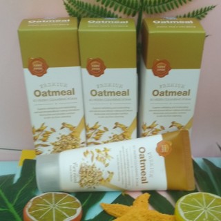 Sữa rửa mặt cho da dầu khô nhạy cảm Gạo Lúa Mạch Hàn Quốc Pure mind Oatmeal So Fresh Cleansing Foam