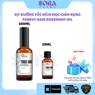 Serum Dưỡng Tóc Rosemary Oil FOREST HAIR, Xịt Mọc Tóc Tinh Dầu Hương Thảo Dưỡng Tóc Dài Nhanh