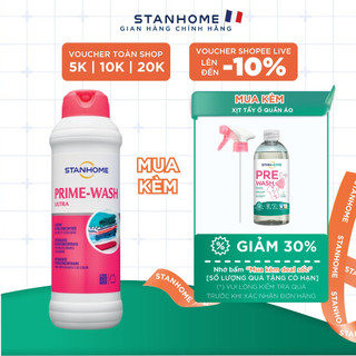 Nước giặt đậm đặc cho đồ trắng và sáng màu Stanhome Prime Wash Ultra 1000ml