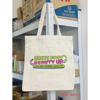 Túi tote canvas 37x34cm rohto - túi vải thời trang