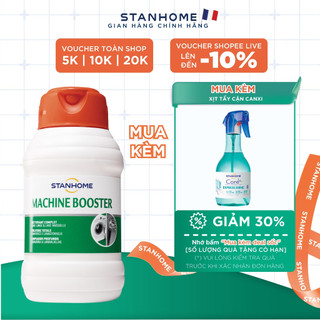 Dung dịch vệ sinh lồng giặt và máy rửa bát Stanhome Machine Booster 500ml làm sạch hiệu quả cặn bám bột giặt và dầu mỡ