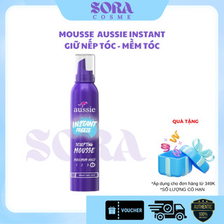  Mousse Aussie Instant Freeze Hair Kem mousse keo bọt giữ nếp tóc 170g